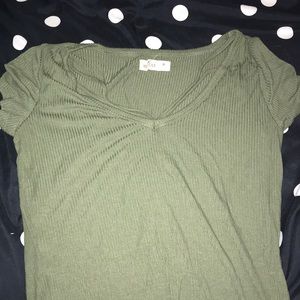 Hollister strap front short sleeve top
